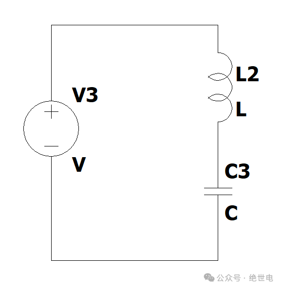LC 震荡电路示意图
