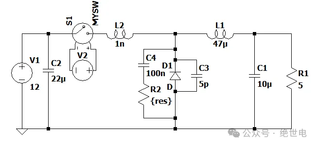 RC 吸收电路示意图