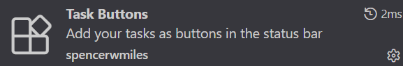 VSCode Task Buttons 扩展安装页面